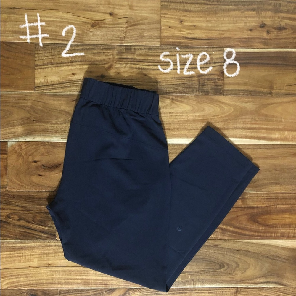 VEUC Lululemon On The Fly 28” woven pant. Size 8.